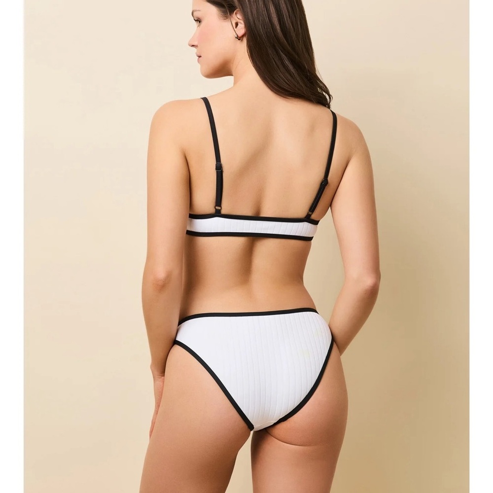 Solid & Striped White & Black bikini bottom NWT - Picture 4 of 7